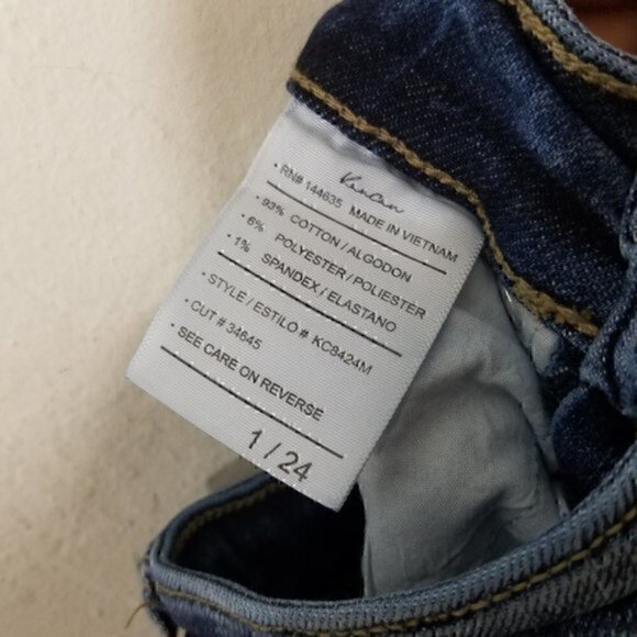 KanCan Skinny Stretch Jeans Distressed Blue Size 1/24 - Picture 6 of 6